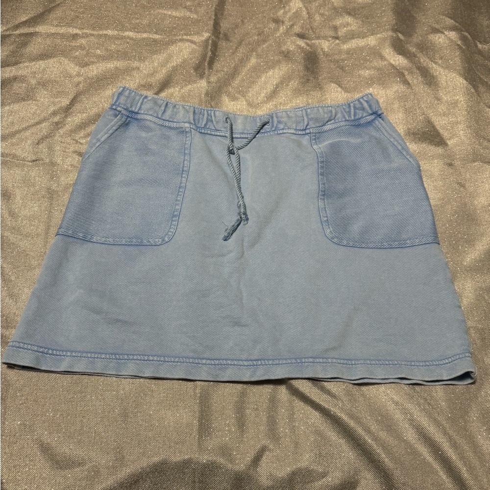 J. Jill Light Blue A-Line Skirt